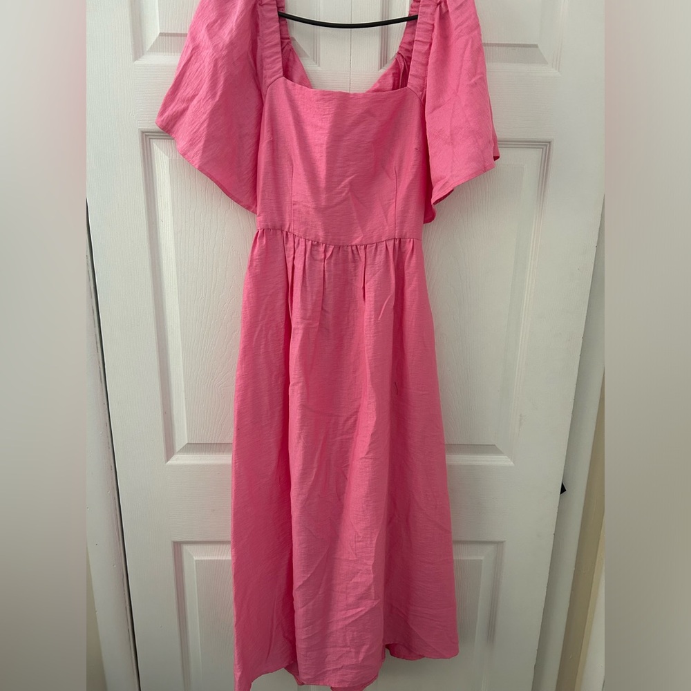 Pink cut out dress